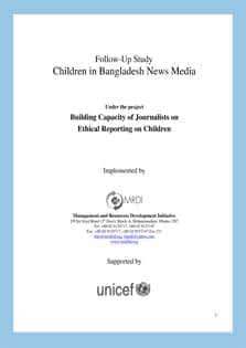 This report analyses earlier findings to explore the impacts of inappropriate media content on children. It began on a premise that journalists have a key role in ensuring the wellbeing of children and avoid potential harm from news consumption. It finds a lack of planned focus and subsequently lack of news coverage about children, the study further records that while capacity development of journalists is crucial, it is not enough. Further support from top management and editorial policy-making is required.